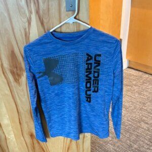 Blue Heatgear Under Armour Youth Shirt in Large